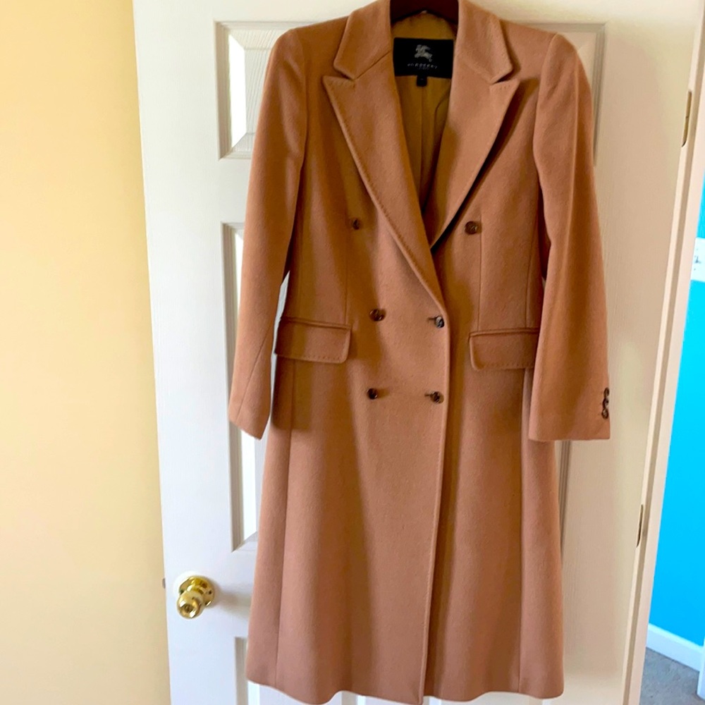 Woman’s Burberry full length overcoat